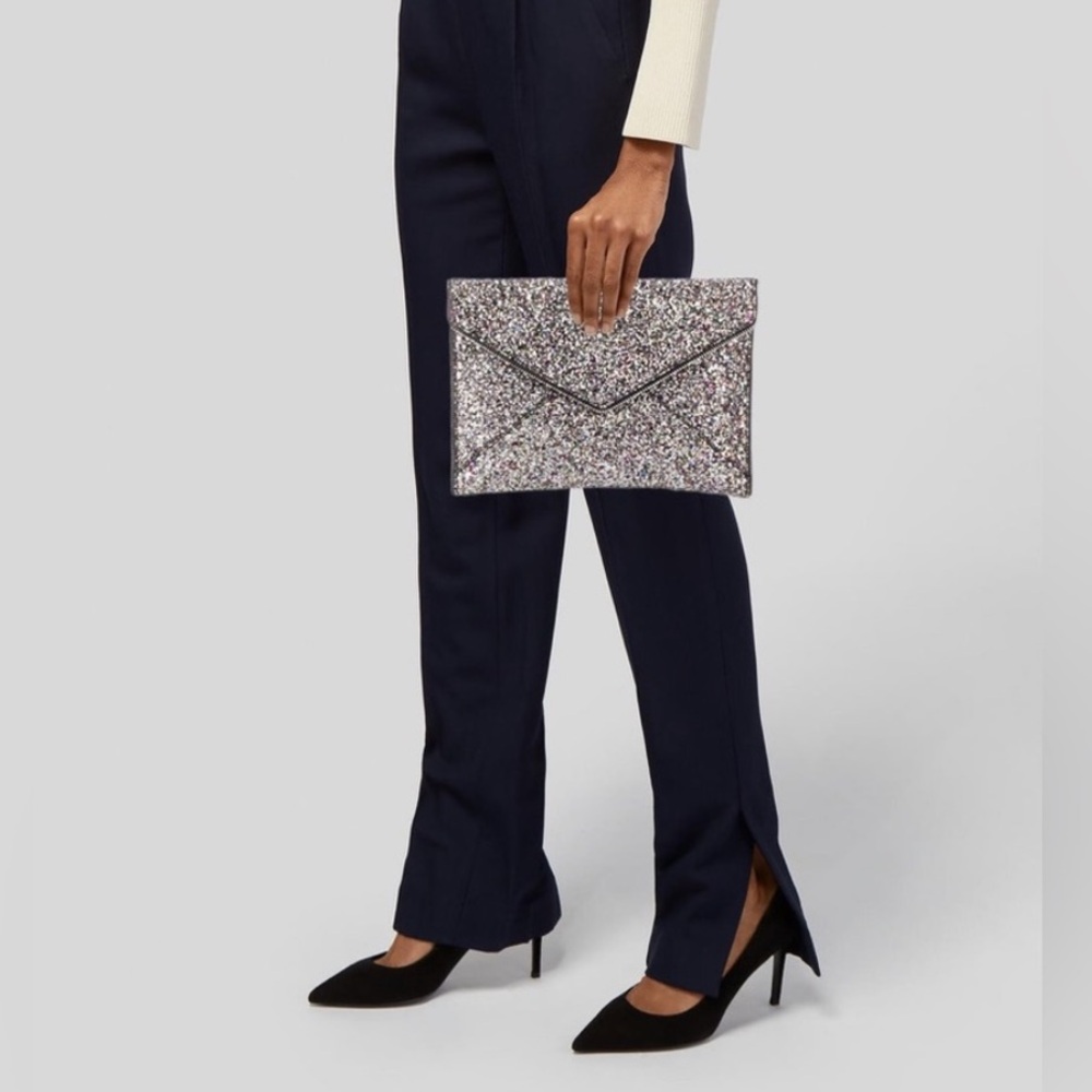 Rebecca Minkoff Sparkling Silver Clutch